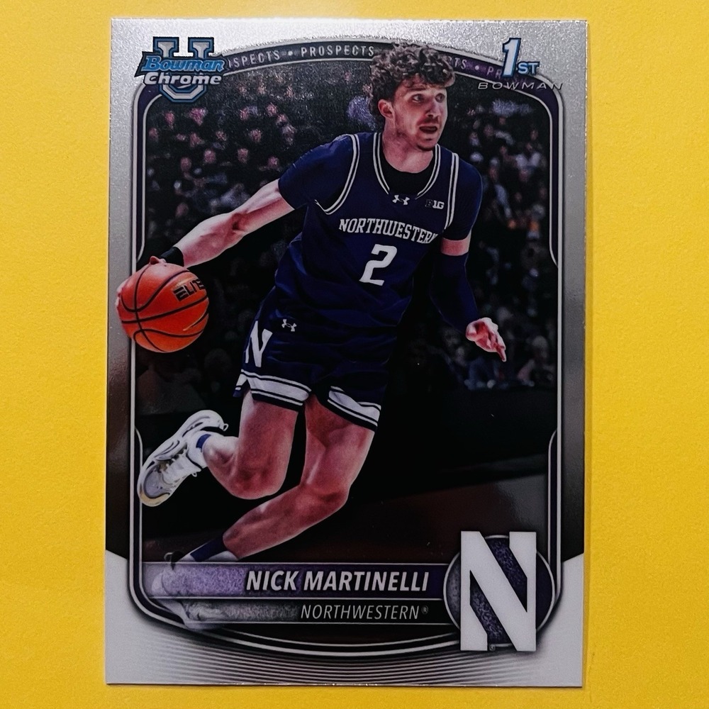 2025/26 Bowman Chrome University Nick Martinelli BCP-62 Northwestern